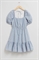 Объемное мини-платье с вышивкой гладью - Фото 12523142