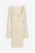 Платье бодикон из ребристого трикотажа - Фото 12523865