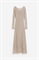 Платье из шелкового трикотажа ажур - Фото 12529652
