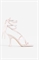 Атласные сандалии на каблуке-шпильке - Фото 12535472