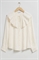 Жаккардовая блузка с оборками - Фото 12540055