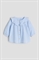 Хлопковая блузка с воротником - Фото 12574043