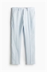 Зауженные брюки из льна - Фото 12603067