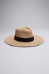 Соломенная шляпа с отделкой из ленты гросгрейн - Фото 12607642