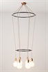 Потолочный светильник Cage 6 подвесов с лампочками - Фото 12618804