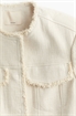 Жакет из льняного бленда с отделкой бахромой 1231140001 - Фото 12620049