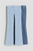 Расклешенные брюки из джерси в 2 экземплярах - Фото 12620613