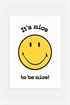 Постер со смайликом Be Nice Smiley® 1252510001 - Фото 12638928