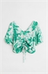 H&M+ Блузка с V-образным вырезом на бретельках - Фото 12641734