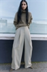Широкие брюки из шерстяного микса - Фото 12645148