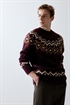 Жаккардовый свитер Regular Fit - Фото 12645782