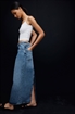 Длинная джинсовая юбка - Фото 12646875