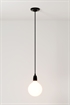 Фарфоровый подвесной светильник с лампочкой - Фото 12650086