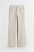 Расклешенные брюки из саржи с низкой талией - Фото 12675133