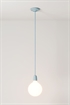 Фарфоровый подвесной светильник с лампочкой - Фото 12677121