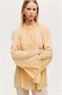 Блузка из шелкового микса с украшениями - Фото 12687862