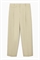 Плиссированные брюки из льняного бленда с широкими штанинами - Фото 12832899