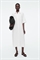 Льняное платье-миди больших размеров с короткими рукавами - Фото 12842561