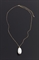 Позолоченное ожерелье с жемчужной подвеской - Фото 12855539