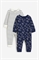 Хлопковая пижама с принтом 2 шт. - Фото 12860849