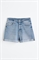 Ультравысокие джинсовые шорты Mom - Фото 12865399