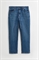 Зауженные прямые джинсы укороченные - Фото 12871846