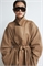 Пальто с ворсистым поясом 1244748001 - Фото 13062231