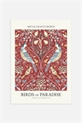 Красный плакат Birds Of Paradise 1292651001 - Фото 13274059