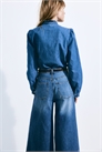 Джинсовая блузка с оборками 1260356001 - Фото 13334833