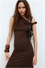 Платье с кручеными деталями на одно плечо 1265423002 - Фото 13348448