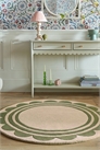 Ковер Lois Scallop Border Wool Circle Rug 1272376002 - Фото 13355509