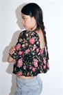 Блузка с узорчатым поясом 1269199002 - Фото 13407540