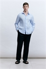 Льняная рубашка Slim Fit 1258123002 - Фото 13449783