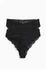 Кружевные трусы-бразильяна из 2 комплектов 1268617001 - Фото 13450930