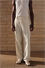 Костюмные брюки свободного покроя из льняного бленда 1263434001 - Фото 13464913