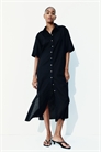 Платье-рубашка из льняного бленда 1278042002 - Фото 13509073