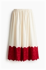 Юбка из поплина с бродери-англайзом 1283154001 - Фото 13509475