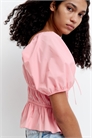 Блузка из поплина с пышными рукавами 1282175003 - Фото 13515215