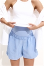 Шорты из льняного бленда MAMA 1255697005 - Фото 13522708