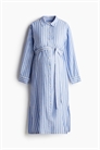 Платье-рубашка из льняного бленда MAMA 1255732001 - Фото 13522721