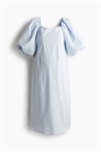 Хлопковое платье с воздушными рукавами MAMA 1255743003 - Фото 13569791