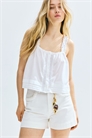 Топ на бретельках с кружевными деталями 1281805001 - Фото 13580500