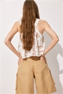 Топ на бретельках с кружевными деталями 1281805003 - Фото 13580511