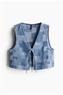 Джинсовая жилетка в стиле пэчворк 1288850001 - Фото 13581659