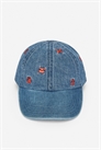 Джинсовая кепка с вышивкой 1264601001 - Фото 13593877