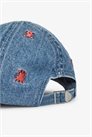 Джинсовая кепка с вышивкой 1264601001 - Фото 13593878