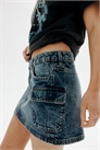 Джинсовая мини-юбка карго 1246060002 - Фото 13595760