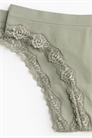 Бесшовные трусы стринги с кружевной отделкой, 2 шт 1219406007 - Фото 13602816