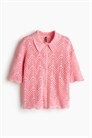 Рубашка с короткими рукавами из пуантельевого трикотажа 1273464004 - Фото 13603533
