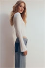 Боди из пуантель с трубчатыми рукавами 1291849001 - Фото 13605713